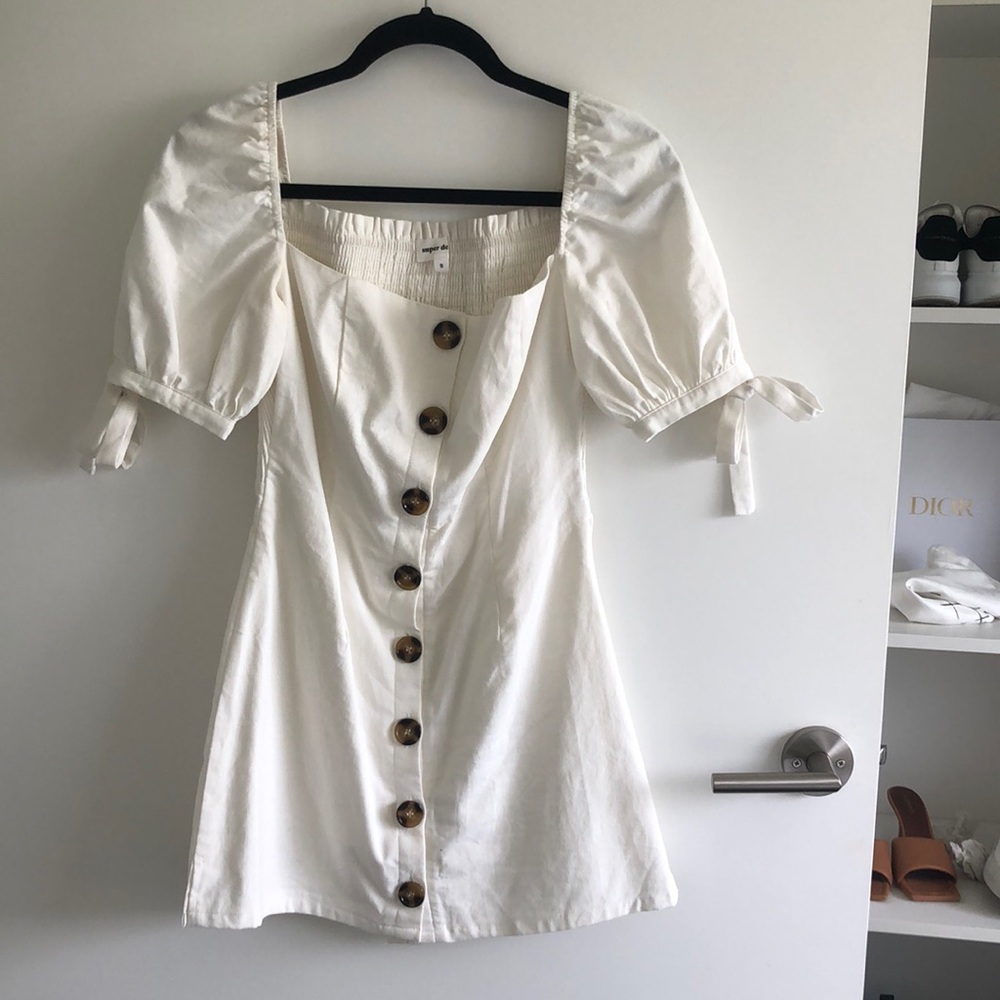 Superdown Puff Sleeve Mini Dress